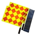 thumbnail image 3 of SHISUYAN 2 Pcs Hand Flag Square Pattern Mini Flag Waterproof Handle Oxford Flag for Football Judge, 3 of 8