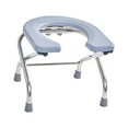 thumbnail image 3 of Elderly Squat Toilet Seat Stool Potty Chair Commode Stool for Bathroom Anti Slip Gray 33cm High, 3 of 8