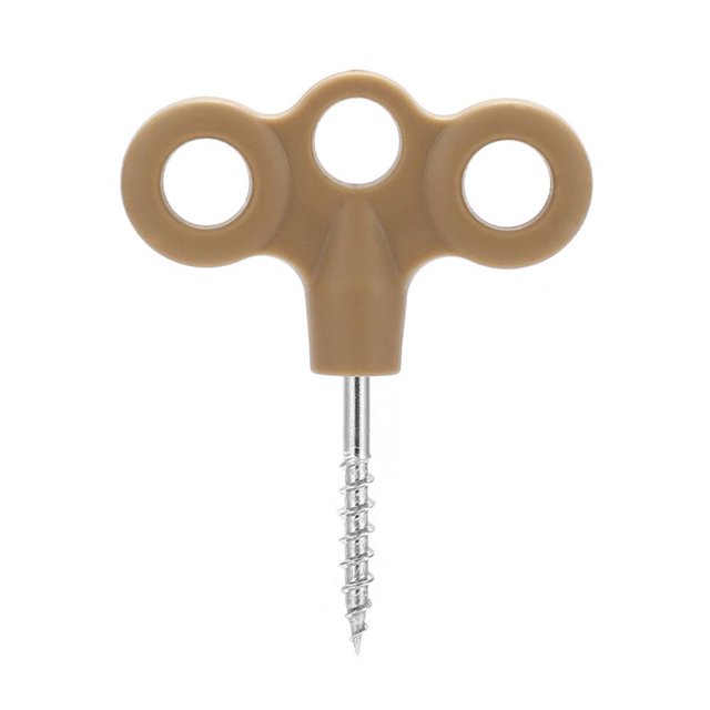 Clavijas de tierra para acampar al aire libre, gancho de punta de tornillo, hebilla de cuerda, clavija de tienda de color caqui, 5 uds. FLhrweasw Nuevo