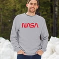 thumbnail image 4 of Vintage NASA Worm Logo Crewneck Sweatshirt Astronaut Space Exploration Emblem, 4 of 7