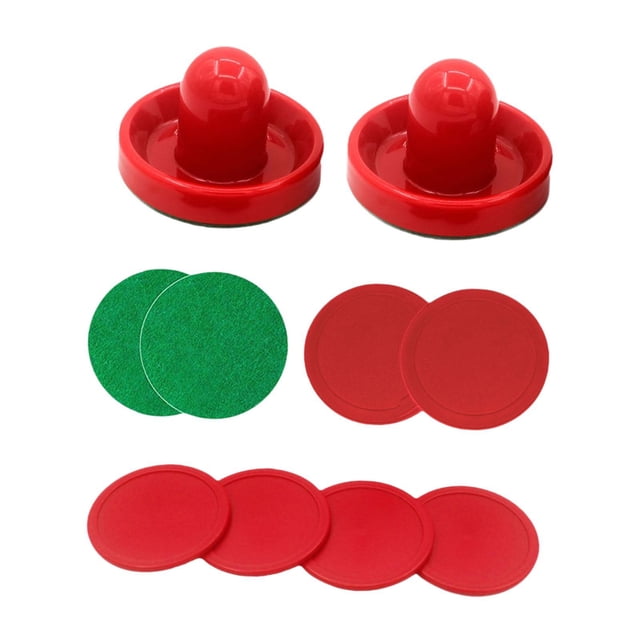 bedienty Rondelles de Air Hockey Jeu Familial Mini Jeu de Table Air Hockey pour Tables de Jeu à la Maison Rondelles et Pousseurs