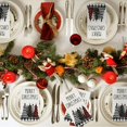 thumbnail image 3 of Sm:)e 100PC Christmas Disposable Paper Decorative Guest Napkins, Xmas Tree Buffalo Plaid for Party Lunch Dinner Kitchen Bathroom, 3 of 7