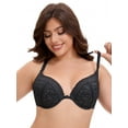 thumbnail image 4 of Unique Bargains Women's Lace Front Closure Push Up Underwire Bras Black 42 B, 4 of 6
