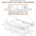 thumbnail image 4 of Sorbus Adjustable Pull-Out Fridge Drawer: Clear Plastic Deli & Kitchen Storage Bin, 4 of 8