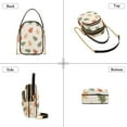 thumbnail image 3 of FORMRS Crossbody Bag for Women Quilted Travel Shoulder Cell Phone Purse with Chain Strap Handbag, Green Autumn Leaves, 3 of 7