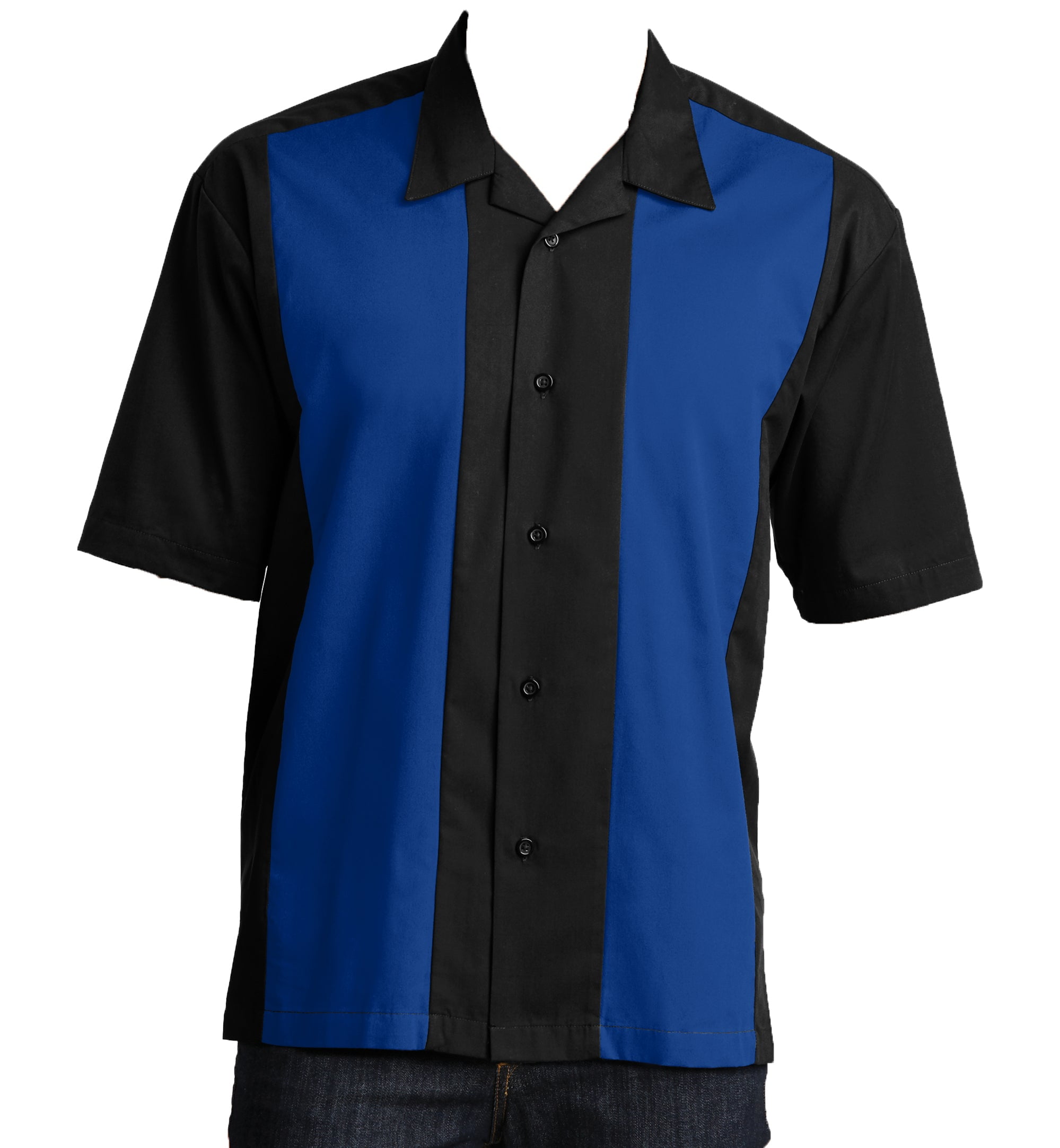Men's Retro Classic Bowling Shirt Charlie Sheen Harper Fifties 50s 60s 70s Poker Shirts Vintage ...