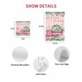 thumbnail image 7 of Eucalyptus Trucks Kitchen Dish Towels for Drying Dishes Set of 2, Spring Farmhouse Floral Leaves Pink Plaid Waffle Weave Microfiber Hand Tea Bathroom Towels Quick Dry & Absorbent Towel 12x12, 7 of 7