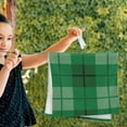 thumbnail image 2 of Coolnut Green Tartan Hand Towels 2 PCS, Ultra Soft and Highly Absorbent, St. Patrick's Day Decorative Fingertip Towel for Home, Bathroom, Kitchen, 28.3"x14.4", 2 of 4