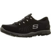 Skechers Sport Women's Gratis-In Motion Fashion Sneaker, Black, 7 M US