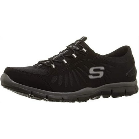 Skechers Sport Women's Gratis-In Motion Fashion Sneaker, Black, 7 M US