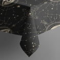 thumbnail image 3 of Black Gold Eye Star Constellation Pattern Rectangle Tablecloth 60"x84",Waterproof Polyester Rectangle Table Cloth, Wipeable Spillproof Polyester Tablecloth for Dining, Camping, Indoor and Outdoor, 3 of 5