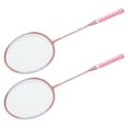 thumbnail image 2 of Ensemble de Raquettes de Badminton, Raquettes de Badminton Professionnelles Roses Résistantes à l'Usure pour Débutants, 2 of 8