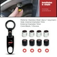 thumbnail image 6 of Universal Car Wheel Tire Valve Dust Stem Air Cap Keychain 12 Constellations Logo, 6 of 6