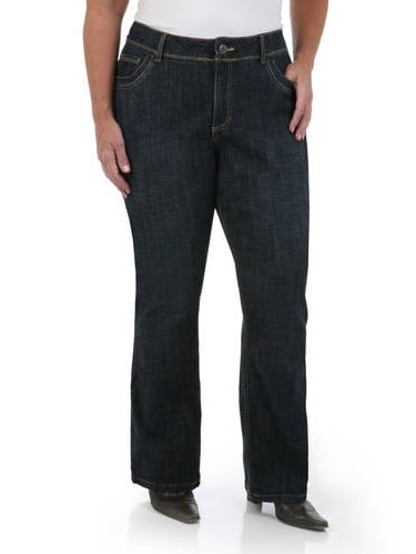 riders by lee womens plus size slender stretch slimming boot cut lee stretch jeans plus size