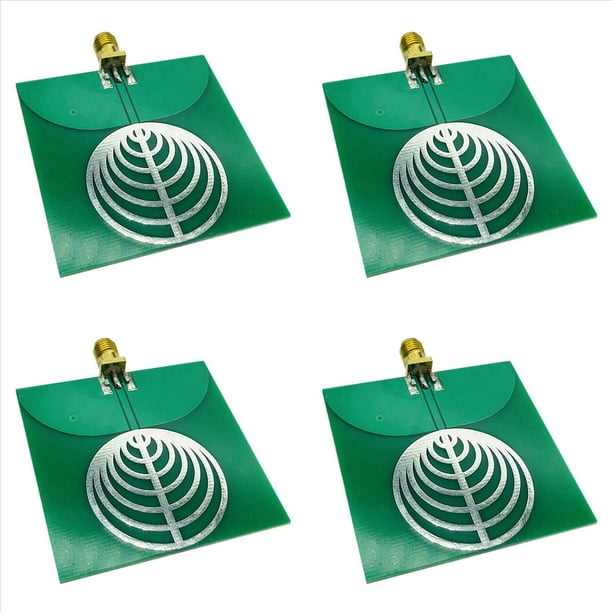 4X Antena UWB Antena de Banda Ultraancha Antena de Pulso Frecuencia de Funcionamiento Conector Hembra SMA de 2,4-10,5 G