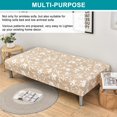 thumbnail image 5 of Eco-Ancheng Printed Armless Sofa Cover, Stretch Futon Slipcover Sofa Bed Cover Folding Armless Couch Cover Furniture Protector with Elastic Bottom for Living Room Bedroom, 73-82 inches, 08, 5 of 7