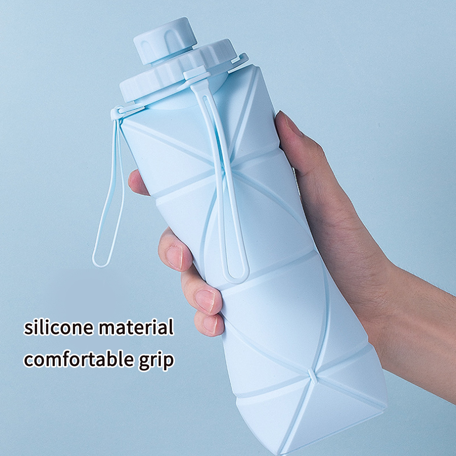Collapsible Water Bottle 800ml– Ultralight, Leak-Proof, BPA-Free, Filter Compatible Travel & Hiking Flask