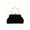 Black, variant on Women's Vintage Velvet Evening Clutch Bag with Rhinestone Accents and Metal Handle
