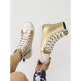 thumbnail image 4 of Silver Shoes New Style Women Boots High-Top Boots Women Lace-Up Zip Flat Boots Party Shoes For Women Daily Wear Ladies Shoes Casual Fashion Sneakers O, 4 of 4