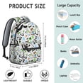 thumbnail image 6 of Cute Panda Backpack - Durable School Backpack for College Students, Water-Resistant Fabric, Multi-Pocket Design for Books & Supplies, Fashionable Panda Graphics, 6 of 6