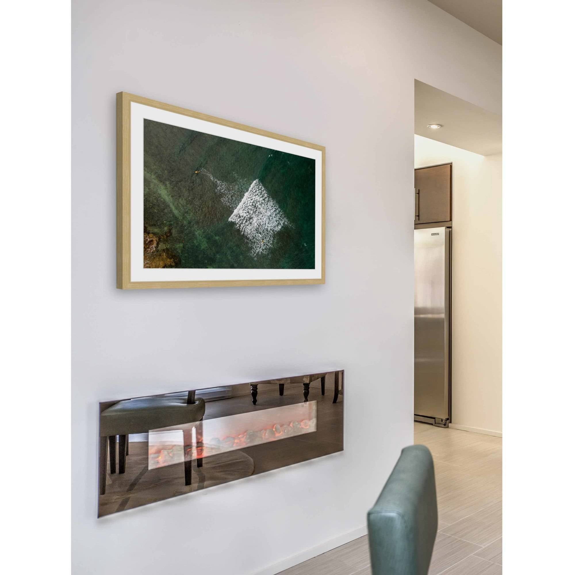 Marmont Hill "Lost In The Waves" By Karolis Janulis Framed Painting Art Print, 18.0" x 1.5"