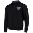 thumbnail image 2 of Men's Colosseum Black Washington Huskies Tortugas Logo Quarter-Zip Jacket, 2 of 3