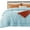 Aqua, variant on Comforter Duvet Insert - Quilted Comforters Twin Size, All Season Duvet, GentleSoft Down Alternative Bedding, with 8 Tabs, Gifts for Women/Men, Light Grey, Twin 88 x 68 Inches