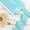 LIGHT BLUE, variant on Threadart Stretch Sequin Trim Roll - 1" Wide 11yd Length - Green - Available in 18 Colors - 2 Widths