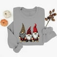 thumbnail image 6 of Ugly Christmas Sweatshirt for Women Long Sleeve Xmas Graphic Shirts Loose Holiday Gift Pullover Tops, L Gray, 6 of 6