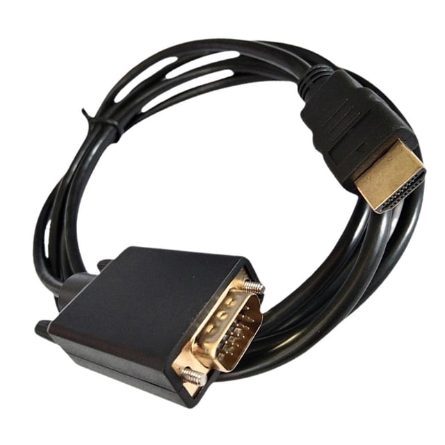 Cable adaptador de 1,8 m Plug and Play Cable adaptador de video 1080p Compatible con HDMI a VGA