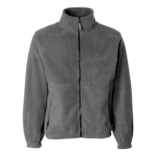 Sierra Pacific Mens Fleece Full-Zip Jacket, 3X, Heather Grey