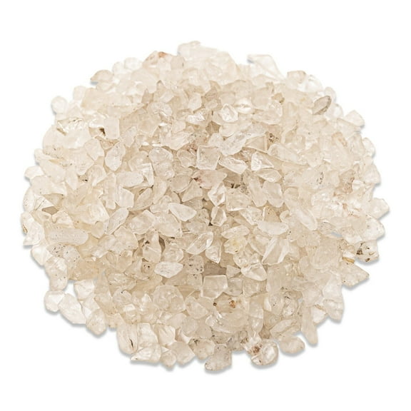 1 Pound Tumbled Clear Quartz Crystal Chips Bulk Gemstone Undrilled Beads Natural Stones Healing Crystals Crushed Chunked Crystal Pieces Loose Beads, for Jewelry Making Decor Crafts Irregular Chips