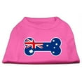 thumbnail image 1 of Drapeau Australien en Forme d'Os Sérigraphie Chemises Rose Vif S (10), 1 of 1