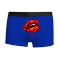 thumbnail image 4 of Xmyrz Valentine's Day Mens Underwear Boxer Briefs Trendy 3D Lip Print Breathable Personality Suitable Relaxed Underpants, 4 of 5