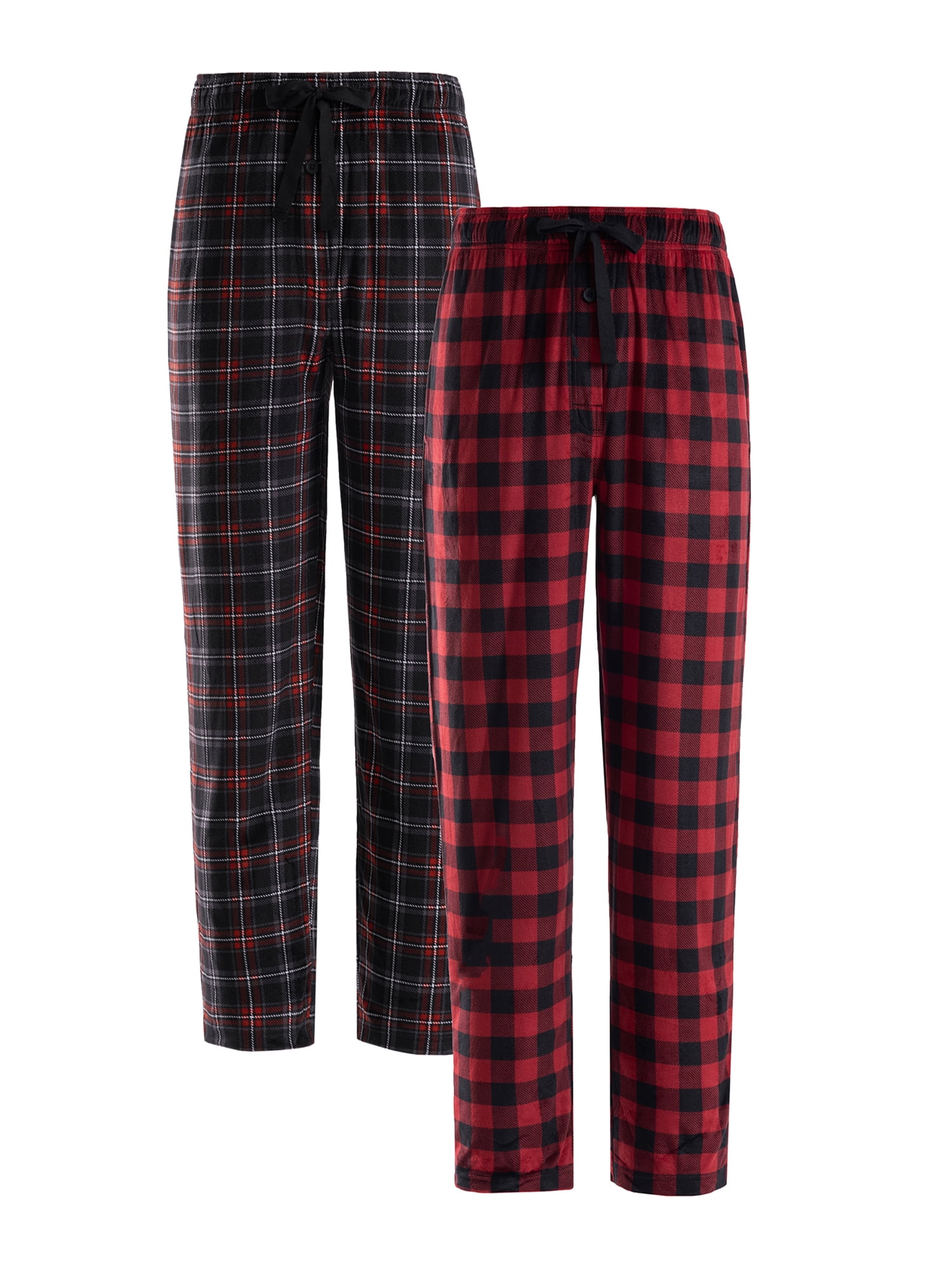 Details about   Nordstrom Mens Shop Red Button Front Long Sleeve Family Father Flannel Pajamas S