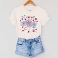 thumbnail image 6 of Vetsdori USA Years Anniversary T Shirts for Women Casual Graphic Pullover Summer Patriotic Independence Day Fourth of July,Fashion Crew Neck Womens Blouses Short Sleeve, 6 of 7