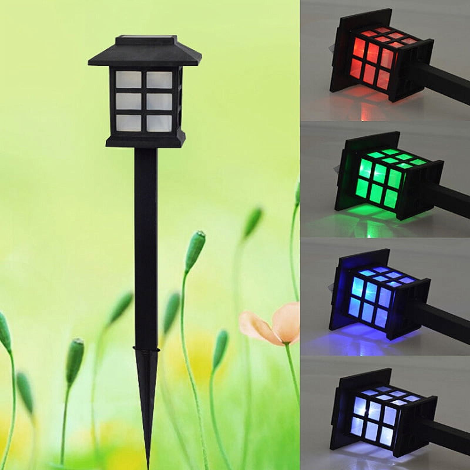 2 Pcs Solar Pathway Lights Outdoor LED Solar Powered Garden Lights for Lawn Patio Yard;2 Pcs Solar Pathway Lights Outdoor LED Solar Powered Garden Lights - image 2 of 9