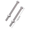 thumbnail image 2 of unbranded 10Jgo Tornillos Hexagonales De Acero Inoxidable Con Alta Resistencia Y Anticorrosión, 2 of 8