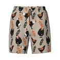 thumbnail image 4 of Lsque Mens Swim Trunks Funny Chicken Pattern - Bathing Suit Compression Liner - Beach Swim Shorts Swimwear - (S-3XL) - Stretch Quick Dry -X-Large, 4 of 9