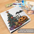 thumbnail image 4 of FORMRS 3 Ring Photo Album 4"x6" Self Adhesive Large Capacity PU Leather Cover, Cartoon Halloween Trees, 4 of 8