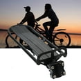 thumbnail image 6 of Bike Rear Rack Carrier Retractable Cargo Rack Aluminum Alloy Rear Seat Carrier Capacity 30 lb, Black, 6 of 8