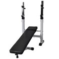 thumbnail image 4 of vidaXL Banc d'Entraînement avec Support de Poids, Barre et Haltères Ensemble 120 kg, 4 of 5