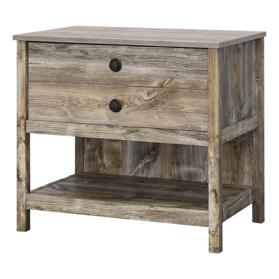 UrbanPro Modern Engineered Wood Lateral File in Rustic Cedar / Brown