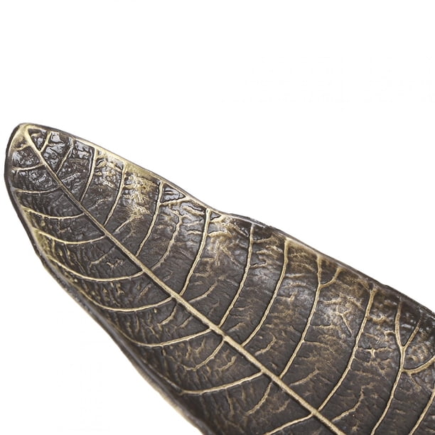 Quemador de Varilla de Incienso de 10,1 Pulgadas, Soporte de Varilla de Incienso en Forma de Hoja de aleación con Quemador de Varilla de Incienso de Caracol para Adornos de decoración de salón de té Khall Tendencias