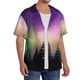 thumbnail image 2 of Fotbe Northern Lights Camisa Estampada de Manga Corta para Hombre, Casual de Verano, Estilo Playero, Sin Arrugas-3X-Large, 2 of 5