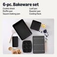 thumbnail image 2 of Nonstick Bakeware 6-Piece Set, Stackable, Dishwasher and Oven-Safe, Baking Pan, 2 of 7
