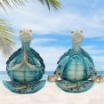 thumbnail image 3 of Sea Turtle Yoga Figurines Decorations, 2PCS Meditation Yoga Turtle Decor, Garden Meditating Yoga Turtle Figurine, 3 of 5