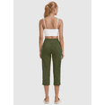 thumbnail image 4 of Rosvigor Capris Pants for Women High Waist Yoga Pants Women Athleisure Straight Legs with Pockets, 4 of 7