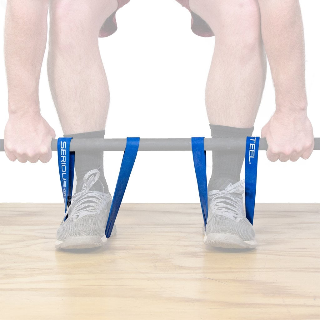 Serious Steel Fitness (20") Resistance Bands | Deadlift Bands | Pairs | Blue