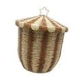 thumbnail image 1 of veasfak Storage Basket Paper Rope Multipurpose with Lid Container Laundry Basket Bin 32cmx37cm, 1 of 9